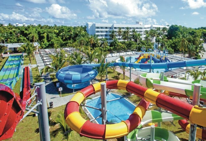 Parque acuáticos hotel Riu Palace Costa Mujeres, en Cancún.